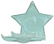 Recycled Art Glass Large White Star Dish 15 1/2"D, 1 1/2"H