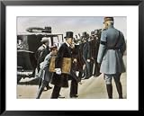 The Terms of the Treaty of Versailles are Finally Agreed and Set out in the Golden Book Framed Art Poster Print, 31x25