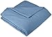 Amazon Brand – Pinzon Lightweight Flannel Duvet Cover - Full/Queen, Medium Blue