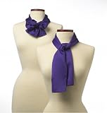 Solid Series Rectangular Silk Scarf - Purple