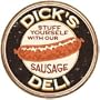 Dick's Sausage Vintage Bar Metal Antique Nostalgic Collectible Tin Sign