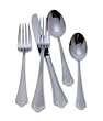 Reed & Barton Ashland Matte 65-Piece Stainless-Steel Flatware Set with Storage Caddy, Service for 12