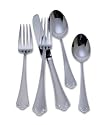 Reed & Barton Ashland Matte 65-Piece Stainless-Steel Flatware Set with Storage Caddy, Service for 12