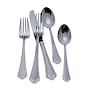 Reed & Barton Ashland Matte 65-Piece Stainless-Steel Flatware Set with Storage Caddy, Service for 12