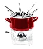 Review Chantal 50-18ENS/BP3 RE / Chantal Enamel-On-Steel 2-Quart Classic Fondue Set, Red