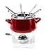 Chantal Enamel-On-Steel 2-Quart Classic Fondue Set, Red