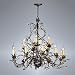 Elegant and Dazzling Antique Iron Chandelier