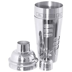Contacto Edelstahl Cocktailshaker 0,7 l mit Rezeptvorschlag in englischer Sprache