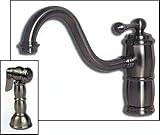San Tropez Kitchen Faucet w/Traditional Metal Spray - Polished Chrome
