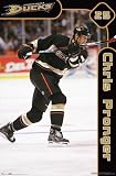 Anaheim Ducks (Chris Pronger) Framed Sports Poster Print - 24