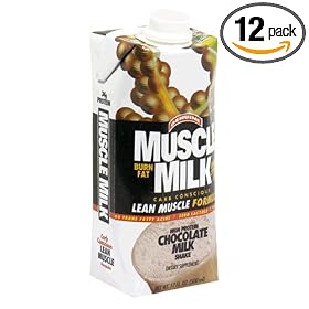 Cytosport Muscle Milk High Protein Shake, Chocolate Milk, 17-Ounce Cartons (Pack of 12)