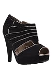 Torrid Plus Size Roshay Black and Silver Tier Bootie (Wide Width) 41NH5Klf4hL. SL160 Torrid Plus Size Roshay Black and Silver Tier Bootie (Wide Width)