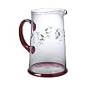 Pfaltzgraff Winterberry Etched and Hand Painted Pitcher