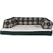 Kreature Komfort Beasley Couch Orthopedic with Bolster Paw Print 25 x 33