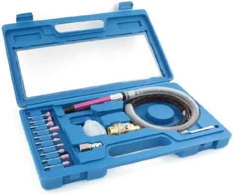 10 Pcs Mounted Grinding Stones + Air Micro Grinder Grinding Tool Kit