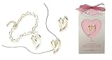 18 Piece Set Of Mother's Embrace Jewelry Necklaces Bracelets & Pins W/ Displayer