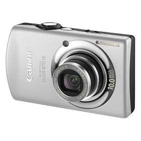 Canon Digital IXUS 870 IS Camera - Silver (10MP, 4x Optical Zoom) 3.0 inch LCD PureColor II