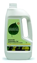 Seventh Generation Automatic Dishwasher Gel, Lemon Scent, 45-Ounce Bottles (Pack of 6)