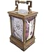 Antique Artistic Copper Leather Carriage Mantle Clock [2060]