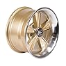 Hurst Dazzler Gold Accent/Clear Coat Wheel with Mirror Machined Face (15x8"/5x4.75")