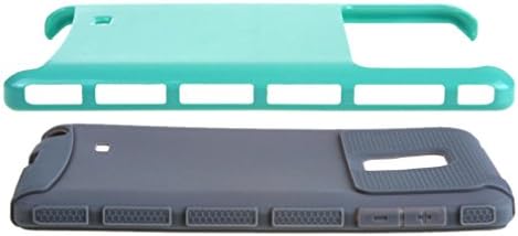 2 in 1 Case for Galaxy Note Edge , Hybrid Combination [ Silicone & PC ] Dual Layer Defender Bumper Case Protective Rear Back Cover for Samsung Galaxy Note Edge N9150 Mint Green