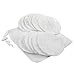ilovebaby Breastfeeding Pads, Nursing Pads Made of Bamboo Fiber, Ultra Soft Reusable, Hypoallergenic and Washable, Pack of 12, White