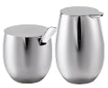Bodum Columbia Stainless-Steel Sugar and Creamer Set