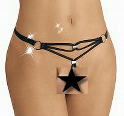 Eros Veneziani Sexy String ouvert, No 2626, schwarz, Small-Medium