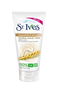 St. Ives Nourished and Smooth Oatmeal Scrub and Mask, 6 Fluid Ounce