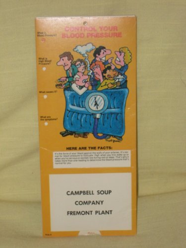 Vintage Campbell's Soup Advertisement " Control Your Blood Pressure - Chart " Fremont Nebraska
