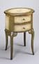 Antique Style Hand Painted Accent Table Plant Stand with Drawers