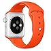 Apple Watch Band, Perman Sports Comfort Smooth Silicone Replacement Smart Watch Bracelet Strap Band Watchband for Apple Watch 42mm Orange