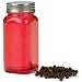 Red Glass Square Spice Jar, Set of 6