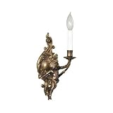 Wall Sconce Single Light Fixture In Oxide Brass Finish - 1 Bulb