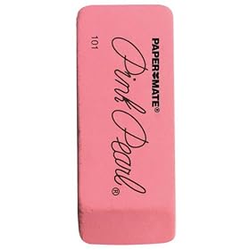 Paper Mate Pink Pearl Pearl Premium Erasers, 3 Erasers (1733110)