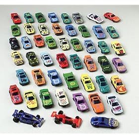 50 PC Race Car Set - Metal Plastic Die Cast Cars by McToy