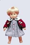 Bitty Twin Clothes - Red & Black CHRISTMAS Gingham Dress SET - fits American Girl Locker Bitty Twin Doll Clothes