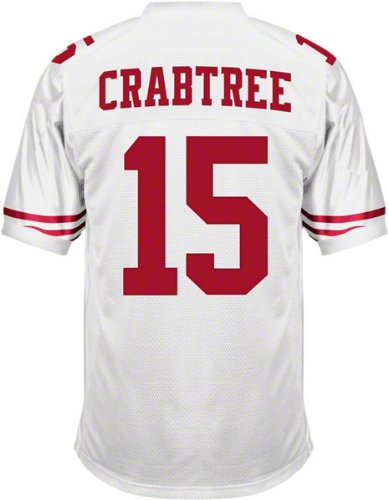 San Francisco 49ers 15# Crabtree White NFL Jerseys Authentic Football Jersey Size 48-54 (Please Select the Size When You Order, Can Do Drop Shipping)