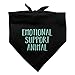 Graphics and More Emotional Support Animal Dog Pet Bandana - Black
