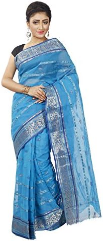 B3Fashion Indian Handloom Bengal Tangail Tant Cotton Saree