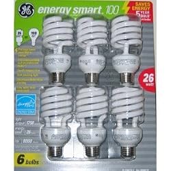 GE 26 Watt Energy Smart CFL - 6 Pack - 100 Watt Replacement