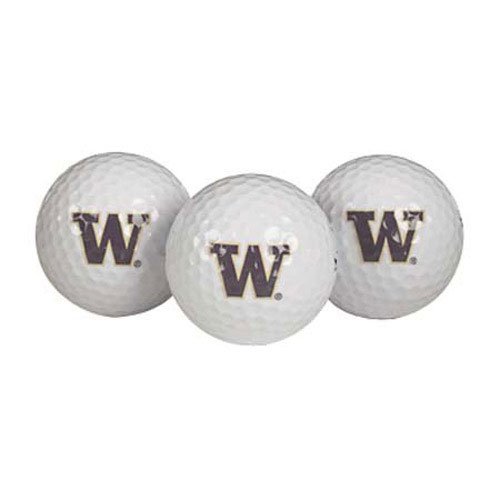 Washington Huskies Ncaa Golf Ball 3-pack