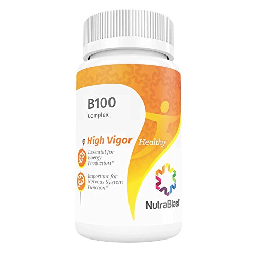 NutraBlast B100 Complex Vitamins with Biotin, Folic Acid, Niacin, and Inositol - Supports Healthy Skin, Nervous System, Energy Production and Aids in Digestion - Made in USA (50 Coated Tablets) NutraBlast B100 Complex Vitamins with Biotin, Folic Acid, Niacin, and Inositol - Supports Healthy Skin, Nervous System, Energy Production and Aids in Digestion - Made in USA (50 Coated Tablets)
