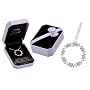 MOM Forever Crystal Infinity Circle Necklace - Gift Boxed