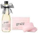 Philosophy Amazing Grace Soap Duo, Bath Bar and 11 oz Bubble Bath