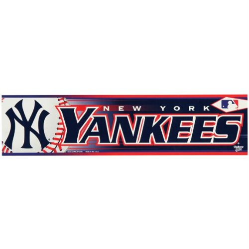 New York Yankees - Logo & Name Bumper Sticker MLB Pro Baseball