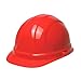 ERB 19954 Front Brim Hard Hat, Red, 6-Point Ratchet Suspension