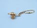 Brass Cannon Key Chain 5 - Brass Nautical Keychains - Nautical Decorative Gift Solid Brass Home Nautical Decor - Executive Promotional Gift