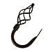 BCL Drapery Hardware 58TWHB Wire Twist Holdback, Set of 2, Black