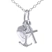 3 Piece Faith Hope & Love Sterling Silver Cross Anchor & Heart Charm Pendant Set